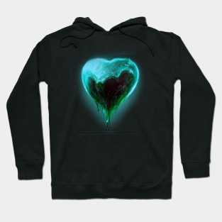 Teal Heart Hoodie